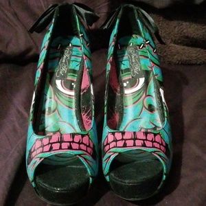 Iron Fist Frankenstein's Monster heels size 11